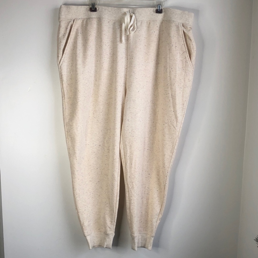 Land’s End Cream Speckled Jogger Pants
